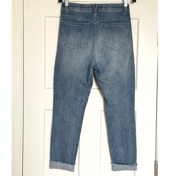 Democracy Ab Technology Jeans Size 6 Womens Skinny Raw Hem Denim Stretch - Picture 2 of 8